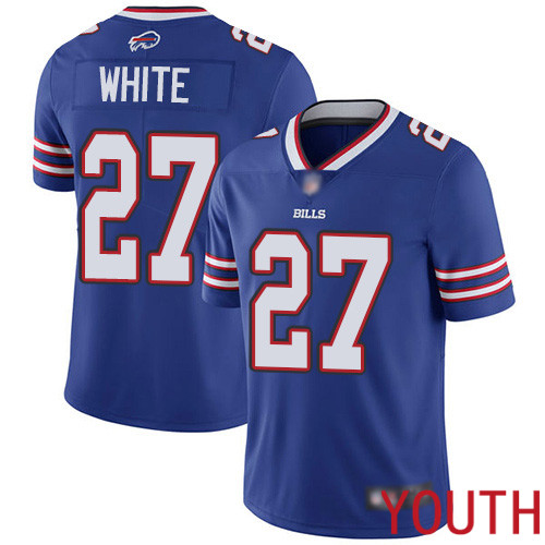 Youth Buffalo Bills #27 Tre Davious White Royal Blue Team Color Vapor Untouchable Limited Player NFL Jersey